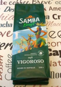 Кофе в зёрнах Samba Cafe Brasil Vigoroso постер