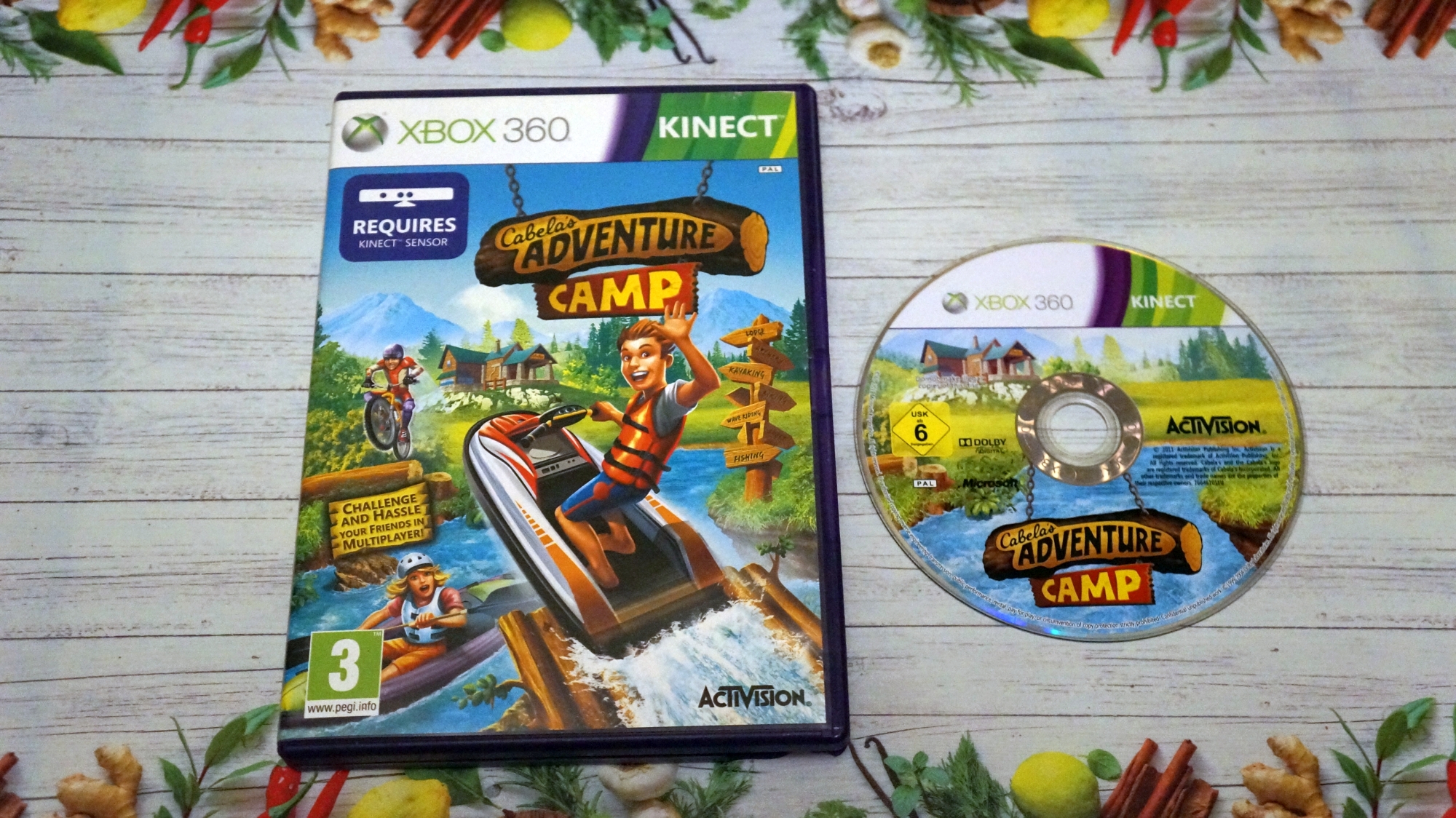 Игра для Xbox 360 Cabela's Adventure Camp фото коробки и диска