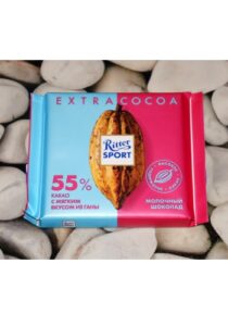 Шоколад Ritter Sport Extra Cocoa 55% какао с мягким вкусом из Ганы poster
