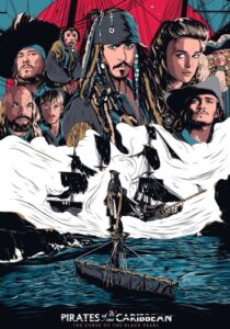 Pirates of the Caribbean The Curse of the Black Pearl постер фильма