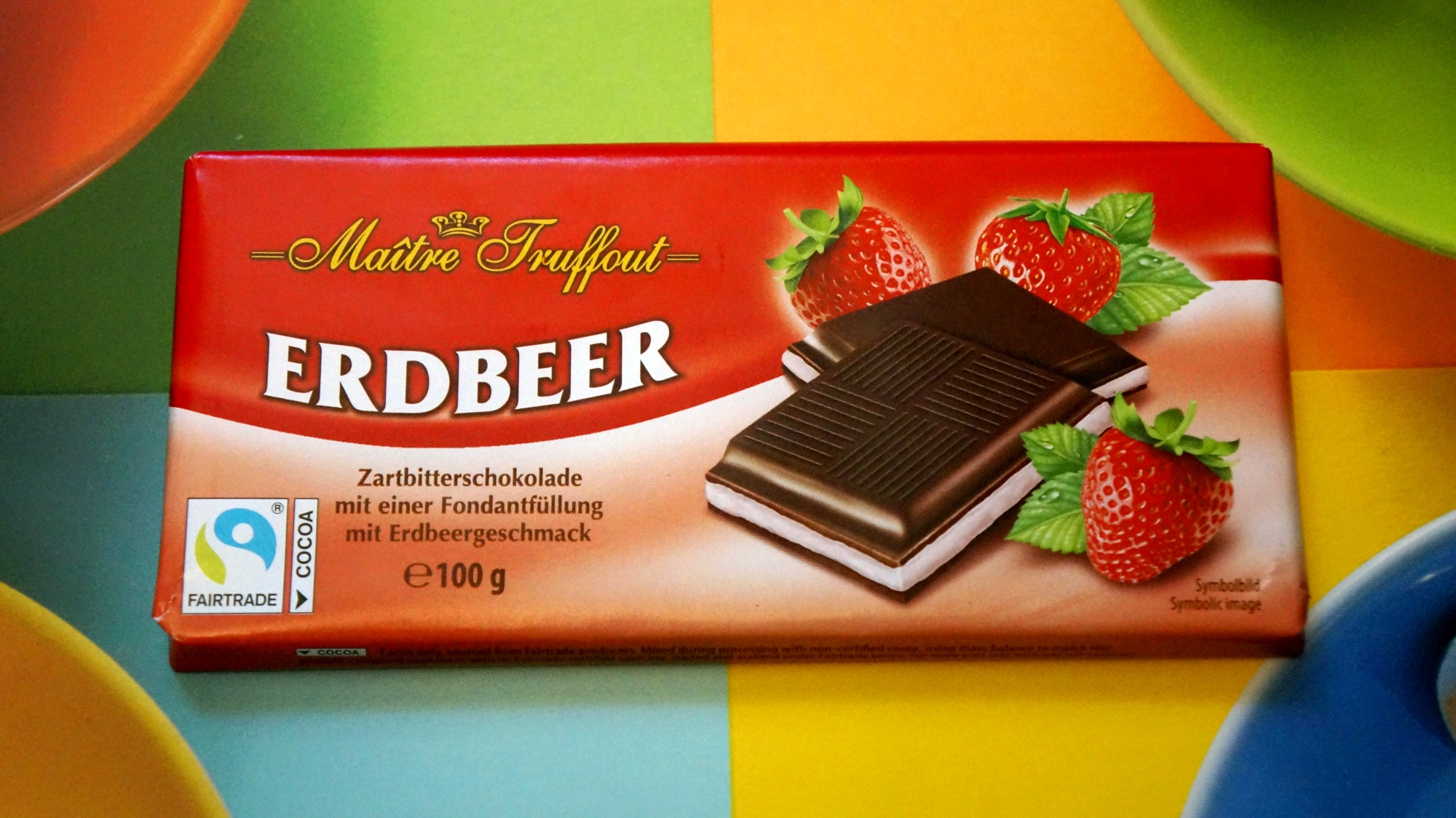 Шоколад Maitre Truffout Erdbeer