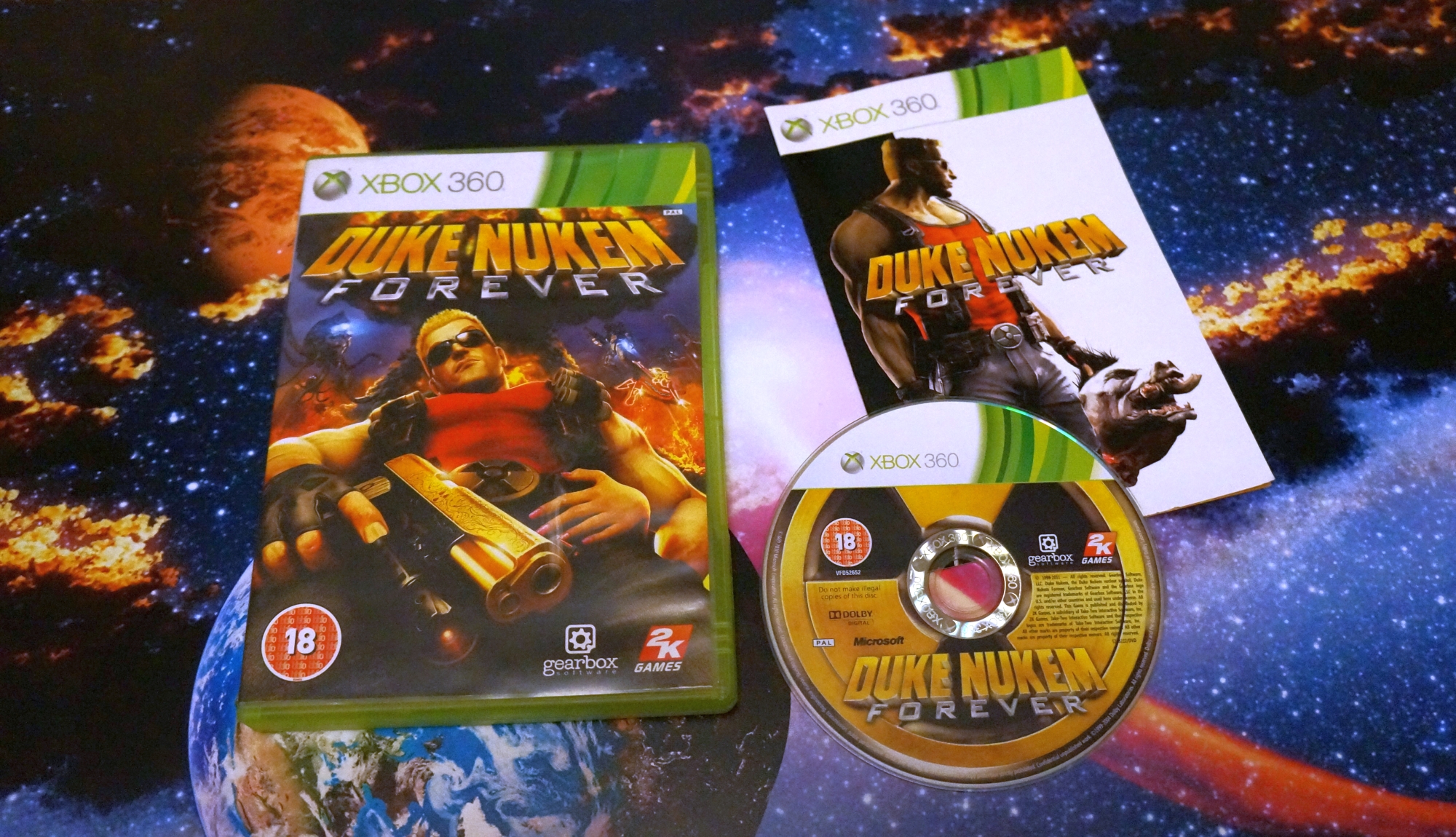 Игра Duke Nukem Forever для Xbox 360 фото коробки и диска