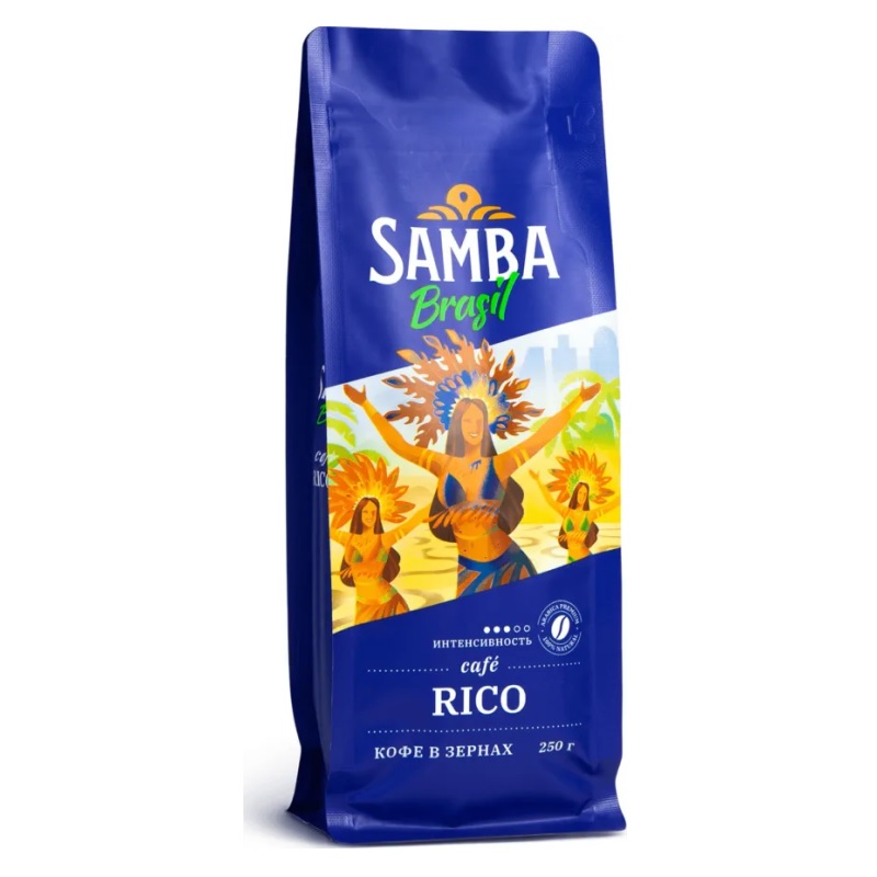 Кофе в зёрнах Samba Cafe Brasil «Rico» poster