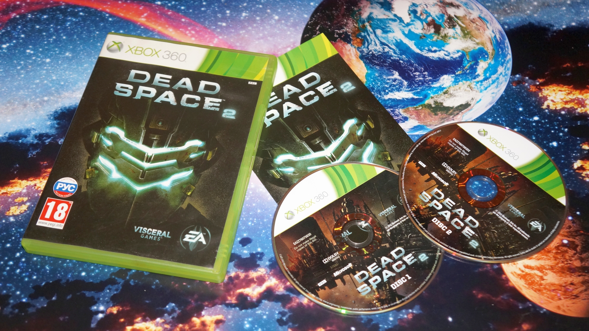 Игра Dead Space 2 для Xbox 360 фото коробки и диска