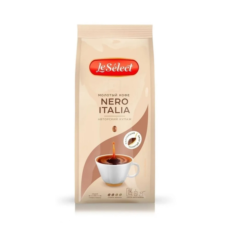 Кофе молотый Le Select «Nero Italia» poster