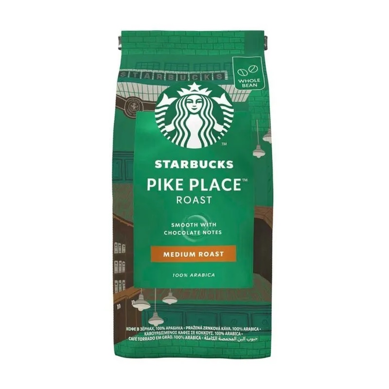 Кофе в зёрнах Starbucks «Pike Place» poster