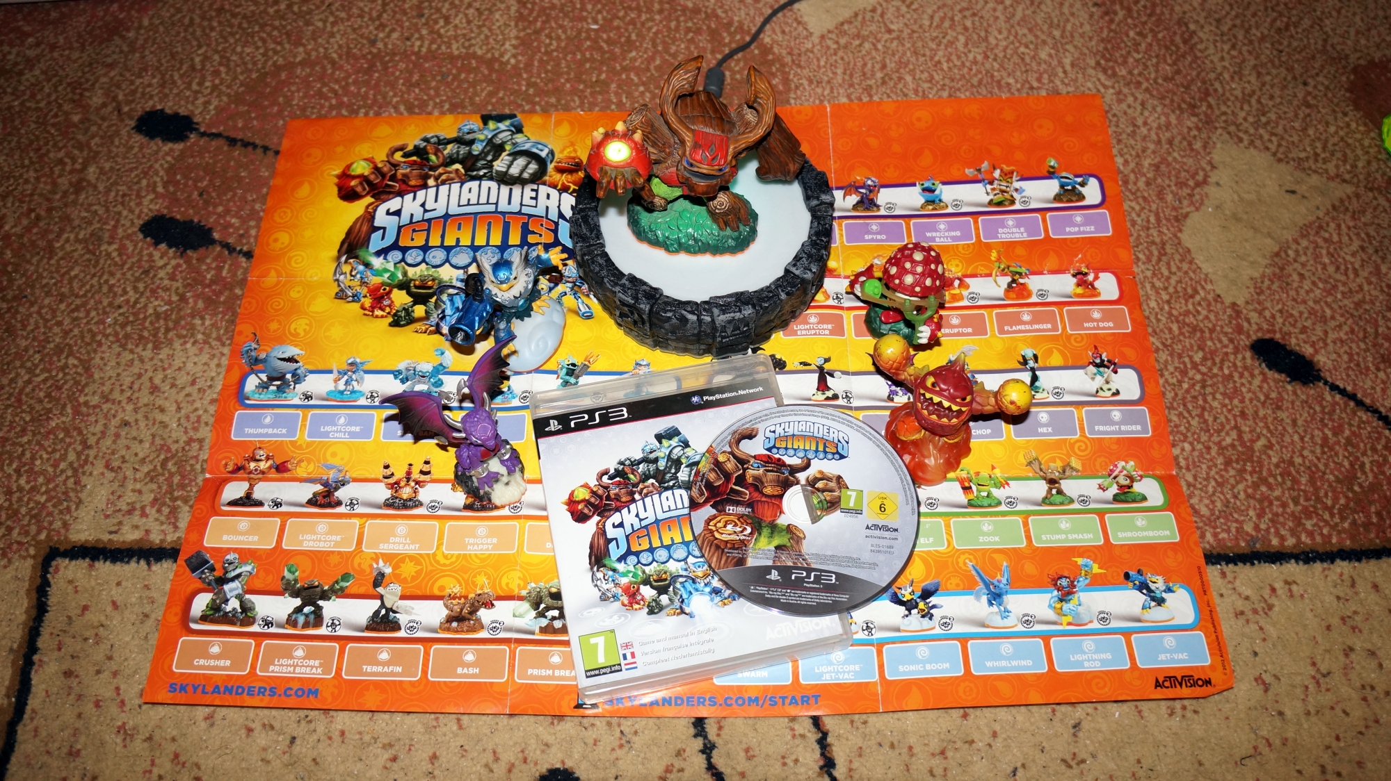 Игра для PS3 Skylanders Giants фото коробки и диска