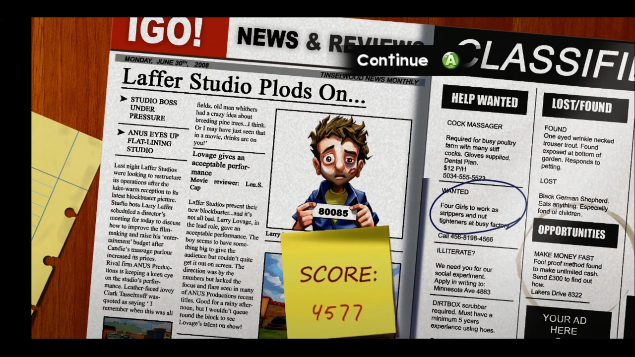 Скриншот из игры Leisure Suit Larry: Box Office Bust