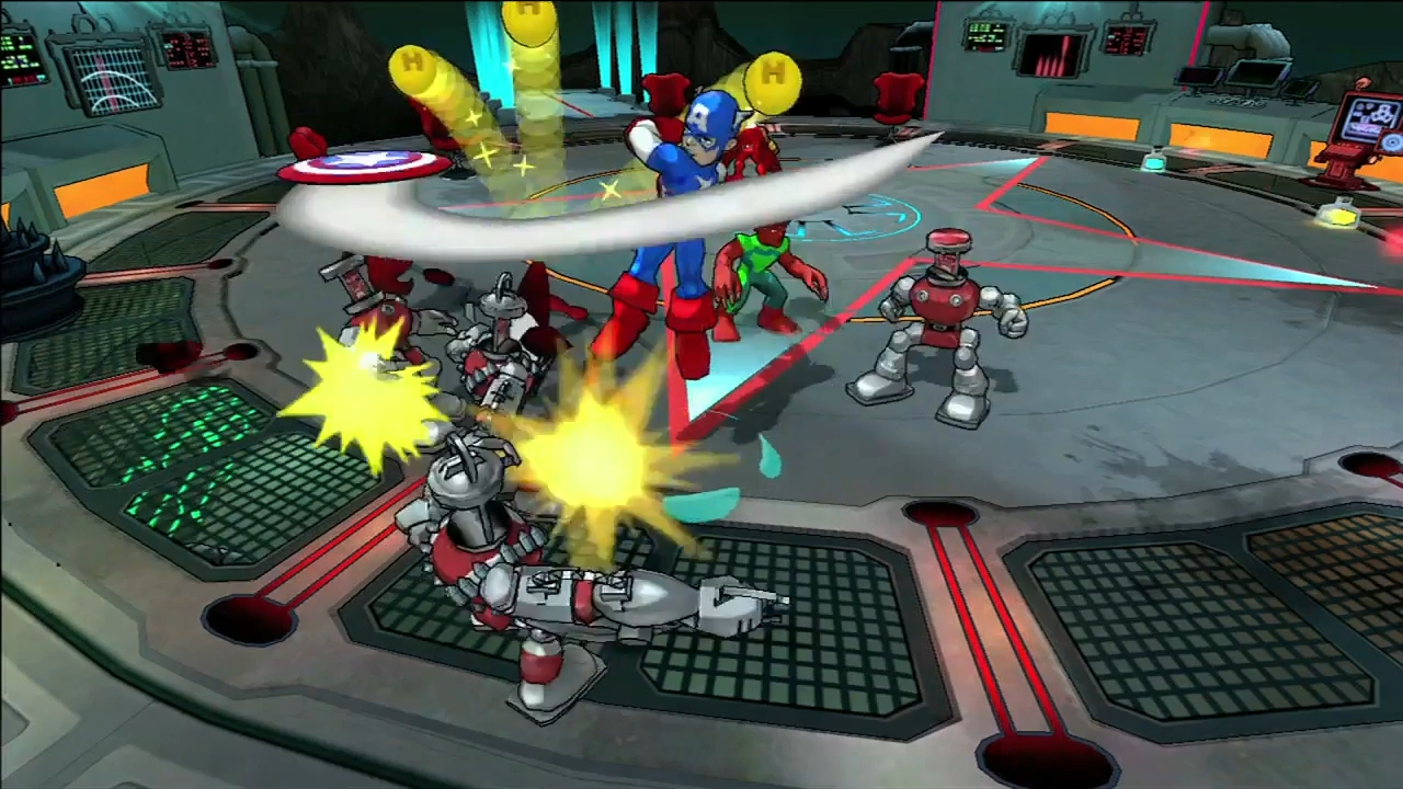 Скриншот из игры Marvel Super Hero Squad Comic Combat для Xbox 360