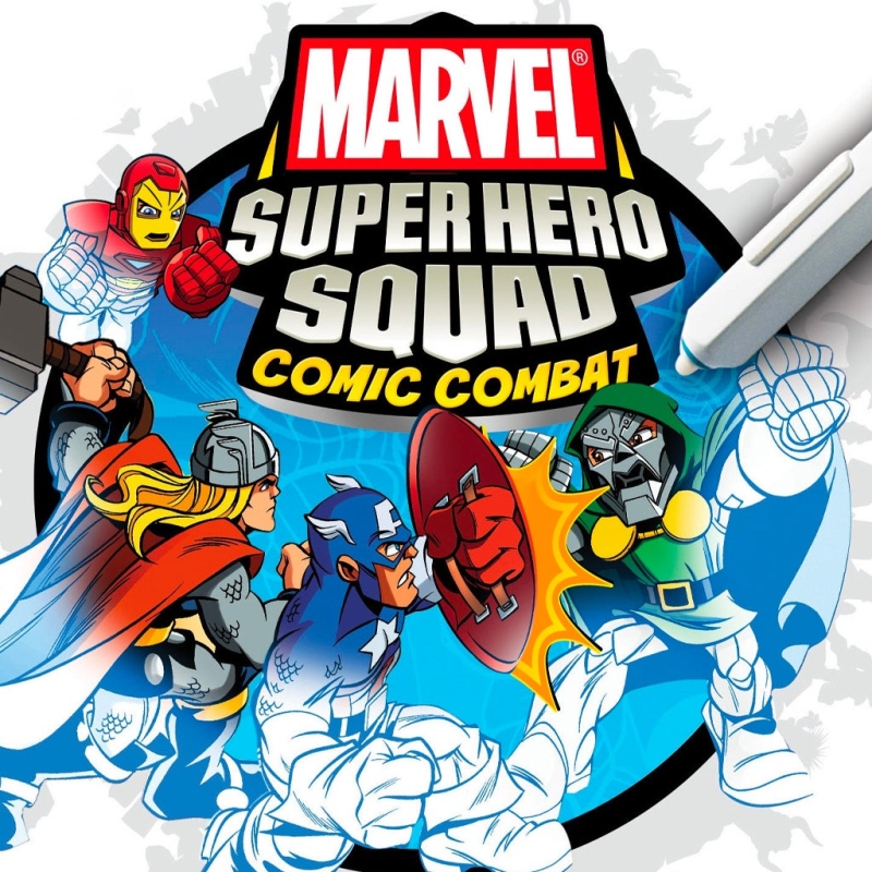 «Marvel Super Hero Squad: Comic Combat» (Xbox 360) uDraw постер